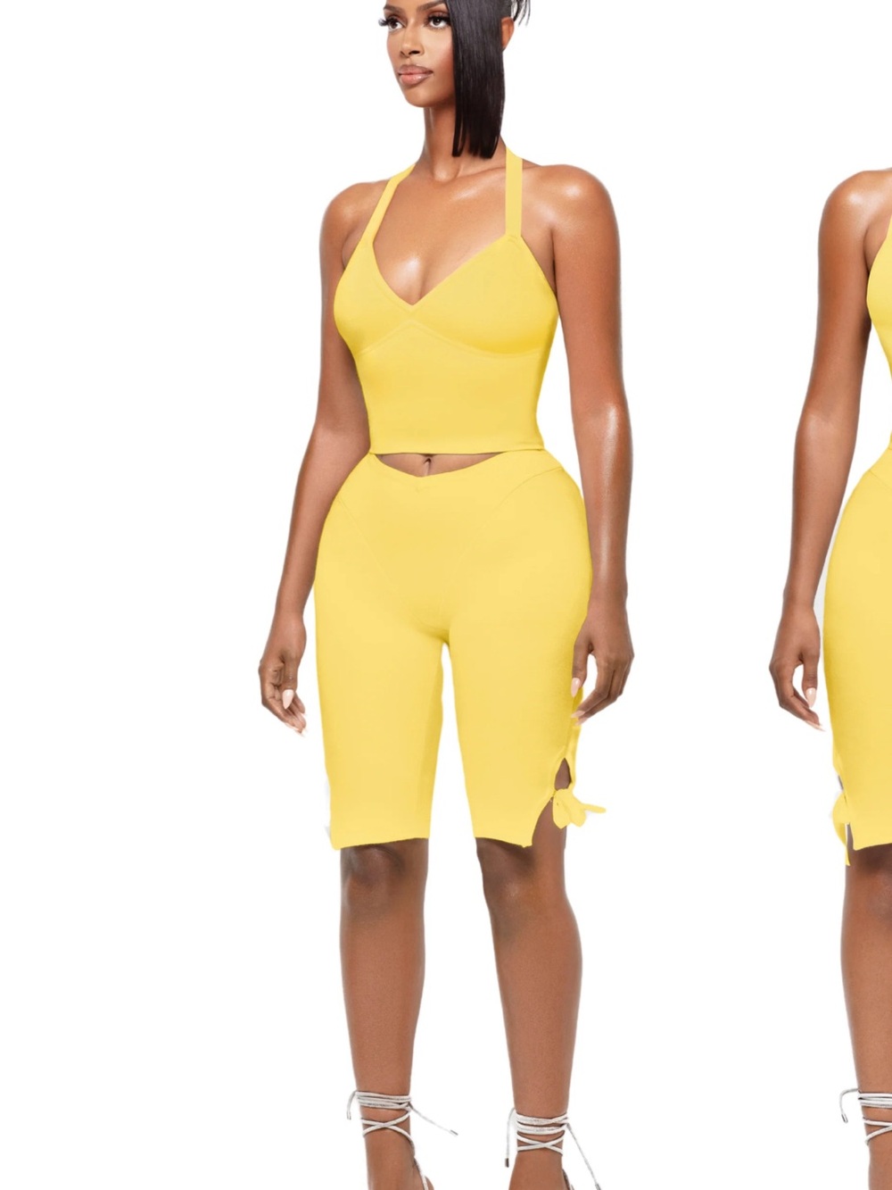 Yagi Lua Moon Bow Capri Leggings